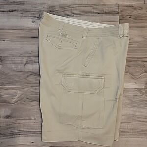 Polo Ralph Lauren Cargo Shorts Mens 44B Big Relaxed Fit Utility Khaki Shorts